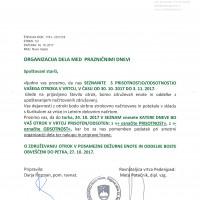 Organizacija dela med prazničnimi dnevi