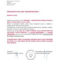 Organizacija dela med prazničnimi dnevi