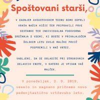 Prva srečanja v pedenjhišicah