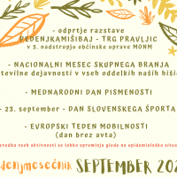 Pedenjmesečnik SEpTeMber 2020