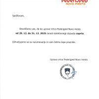 Delovanje uprave med prazniki